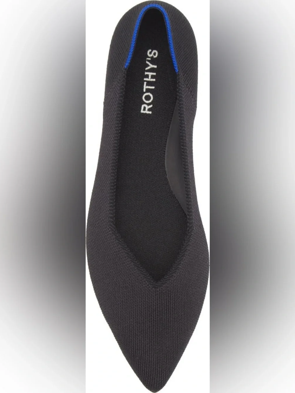 Rothy's The Point II Black Flats Size W7.5 - Picture 10 of 12